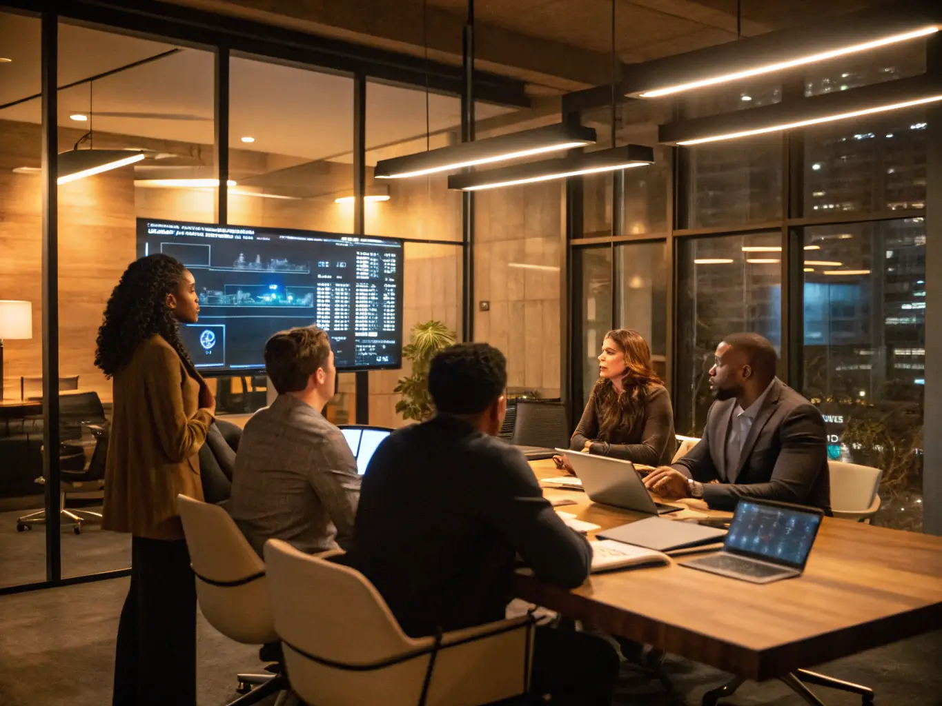 An image showing a diverse team collaborating around a table, engaged in a hands-on workshop activity, symbolizing practical application of learned skills.
